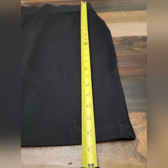 Tapata Ponte Pencil Skirt Stretchy Black Knee Length Bodycon High-waisted Size M - Picture 9 of 12